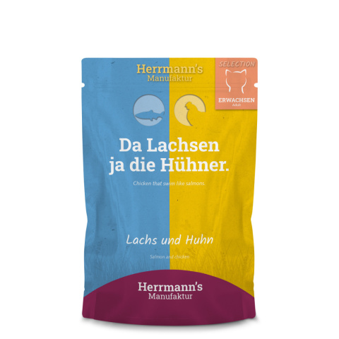 HERRMANN'S Selection Cat Lachs Huhn - łosoś i bio kurczak (100g) HERRMANN'S Selection Cat Lachs Huhn - łosoś i bio kurczak (100g)