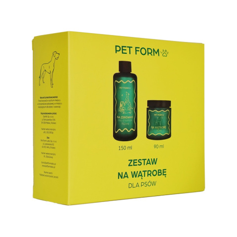 PET FORM LABS Zestaw na wątrobę (90ml+150ml) PET FORM LABS Zestaw na wątrobę (90ml+150ml)