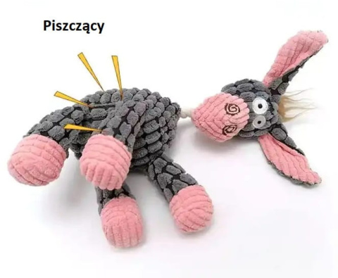 PetGang WESOŁY OSIOŁ piszczy pluszowa 22cm zabawka dla psa PetGang WESOŁY OSIOŁ piszczy pluszowa 22cm zabawka dla psa