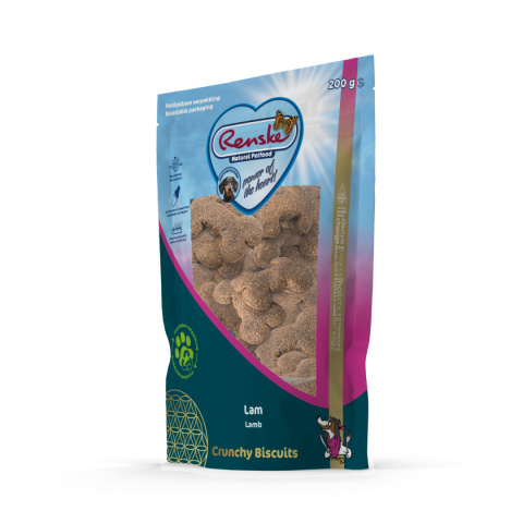 RENSKE Crunchy Biscuits Lamb - ciasteczka dla psa z jagnięciną 200g RENSKE Crunchy Biscuits Lamb - ciasteczka dla psa z jagnięciną 200g