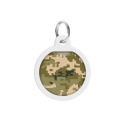 WAUDOG Zawieszka okragła z identyfikatotem QR GPS metalowa MILITARY 25mm