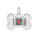 WAUDOG Zawieszka z identyfikatotem QR GPS metalowa MILITARY śred. 40 mm, szer. 28 mm