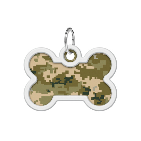 WAUDOG Zawieszka z identyfikatotem QR GPS metalowa MILITARY śred. 40 mm, szer. 28 mm WAUDOG Zawieszka z identyfikatotem QR GPS metalowa MILITARY śred. 40 mm, szer. 28 mm