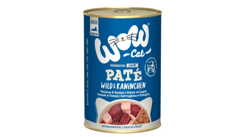 WOW CAT Senior Wild Kaninchen - dziczyzna z królikiem dla kota seniora 400g WOW CAT Senior Wild Kaninchen - dziczyzna z królikiem dla kota seniora 400g