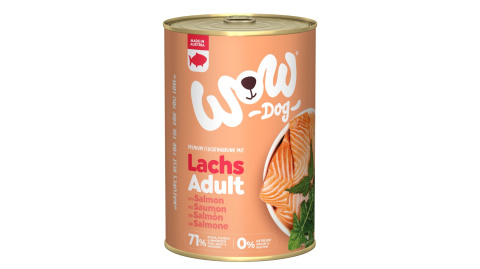 WOW Lachs łosoś z mniszkiem lekarskim i pokrzywą 400g WOW Lachs łosoś z mniszkiem lekarskim i pokrzywą 400g