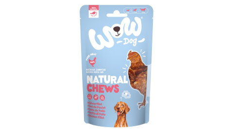 WOW Natural Chews Hühnerfillet suszone filety z kurczaka 250g WOW Natural Chews Hühnerfillet suszone filety z kurczaka 250g
