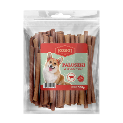 KORGI Paluszki z wołowiny 500g Przysmak dla psa KORGI Paluszki z wołowiny 500g Przysmak dla psa