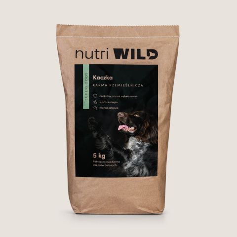 Nutri WILD Pełnoporcjowa sucha karma Kaczka SUPERFOODS 5kg