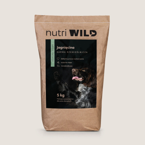 Nutri WILD Pełnoporcjowa sucha karma Jagnięcina SUPERFOODS 5kg Nutri WILD Pełnoporcjowa sucha karma Jagnięcina SUPERFOODS 5kg
