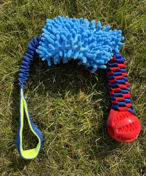 PetGang APORT mop bungee z piłką czerwoną zabawka dla psa