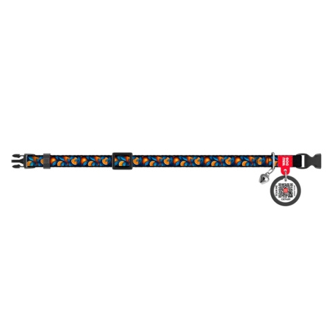 WAUDOG Nylon Obroża dla kota z zawieszką QR 20-30 cm POMARAŃCZE WAUDOG Nylon Obroża dla kota z zawieszką QR 20-30 cm POMARAŃCZE