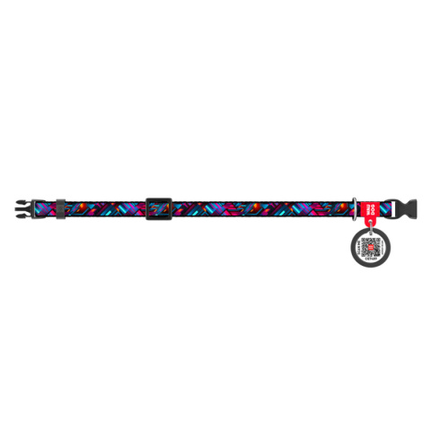 WAUDOG Nylon Obroża dla kota z zawieszką QR 20-30 cm Nieskończone światy WAUDOG Nylon Obroża dla kota z zawieszką QR 20-30 cm Nieskończone światy