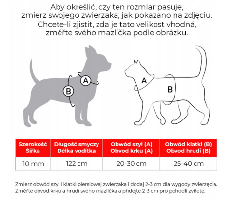 WAUDOG Nylon Szelki ze smyczą dla kota z zawieszką QR Etno Niebieski WAUDOG Nylon Szelki ze smyczą dla kota z zawieszką QR Etno Niebieski