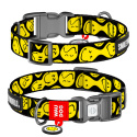 WAUDOG Obroża dla psa Nylon L 33-49/2,5 cm Buźka na Czarno