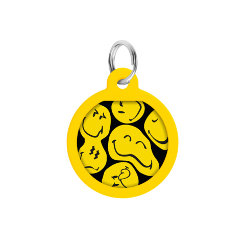 WAUDOG Zawieszka z identyfikatotem QR GPS metalowa Buźka na czarno 25mm WAUDOG Zawieszka z identyfikatotem QR GPS metalowa Buźka na czarno 25mm