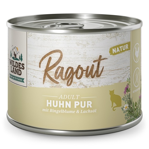 WILDES LAND CAT Ragout Huhn Pur - kurczak (180g) WILDES LAND CAT Ragout Huhn Pur - kurczak (180g)