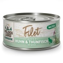 WILDES LAND CAT Huhn Thunfisch Filet – filety z kurczaka i tuńczyka 80g
