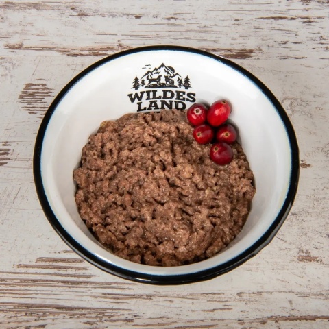 WILDES LAND CAT Classic Rind Pute – wołowina i indyk z żurawiną 100g WILDES LAND CAT Classic Rind Pute – wołowina i indyk z żurawiną 100g