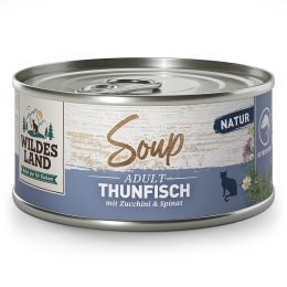 WILDES LAND CAT Thunfisch Soup – tuńczyk z cukinią i szpinakiem - zupa dla kota 80g