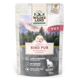 WILDES LAND CAT Pur Rind - wołowina z olejem z krokosza 100g