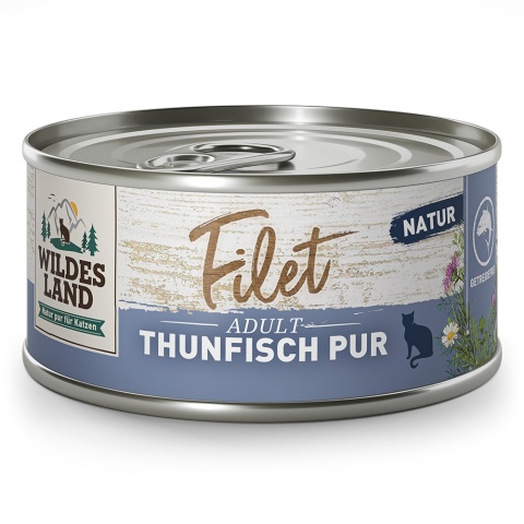 WILDES LAND CAT Thunfisch Pur Filet – filety z tuńczyka 80g WILDES LAND CAT Thunfisch Pur Filet – filety z tuńczyka 80g