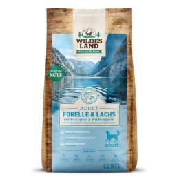 WILDES LAND DOG Forelle Lachs- pstrąg i łosoś z ziemniakami i ziołami 12kg