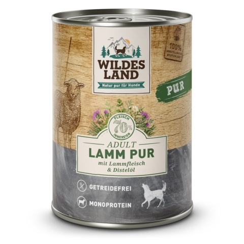 WILDES LAND DOG Lamm Pur - jagnięcina karma monobiałkowa dla psa 400g