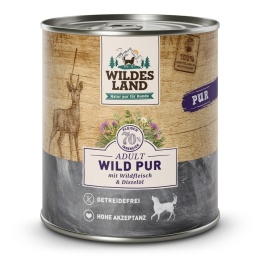 WILDES LAND DOG Wild Pur - dziczyzna karma monobiałkowa dla psa 800g