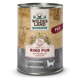 WILDES LAND DOG Rind Pur - wołowina karma monobiałkowa dla psa 400g