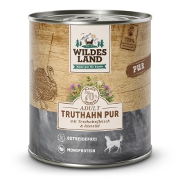WILDES LAND DOG Truthahn Pur - indyk karma monobiałkowa dla psa 800g