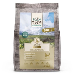 WILDES LAND DOG Soft Huhn - kurczak półwilgotna karma dla psa 1,5kg