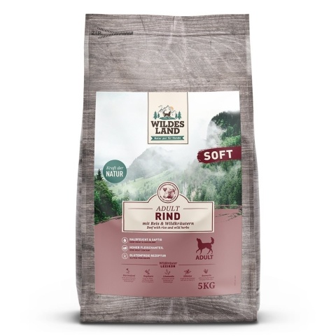 WILDES LAND DOG Soft Rind - wołowina - półwilgotna karma dla psa 5kg WILDES LAND DOG Soft Rind - wołowina - półwilgotna karma dla psa 5kg