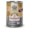 WILDES LAND DOG Wildschwein Pur - dzik karma monobiałkowa dla psa 400g