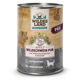 WILDES LAND DOG Wildschwein Pur - dzik karma monobiałkowa dla psa 400g