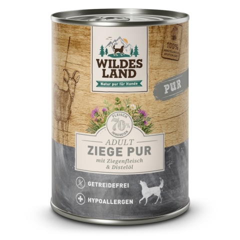 WILDES LAND DOG Ziege Pur - kozina karma monobiałkowa dla psa 400g