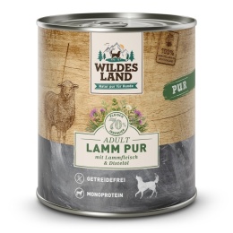 WILDES LAND DOG Lamm Pur - jagnięcina karma monobiałkowa dla psa 800g