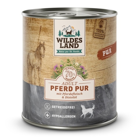 WILDES LAND DOG Pferd Pur - konina karma monobiałkowa dla psa 800g
