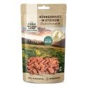 WILDES LAND Hühnerbrust in Stücken - filet z piersi kurczaka w kawałkach - przysmaki mięsne dla psa i kota 70g