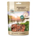 WILDES LAND Hühnerbrust mit Fisch - filet piersi kurczaka z rybkami - przysmaki mięsne dla psa i kota 70g