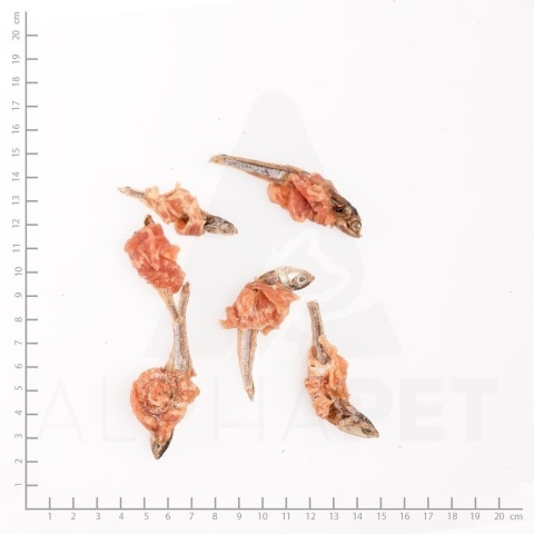 WILDES LAND Hühnerbrust mit Fisch - filet piersi kurczaka z rybkami - przysmaki mięsne dla psa i kota 70g WILDES LAND Hühnerbrust mit Fisch - filet piersi kurczaka z rybkami - przysmaki mięsne dla psa i kota 70g