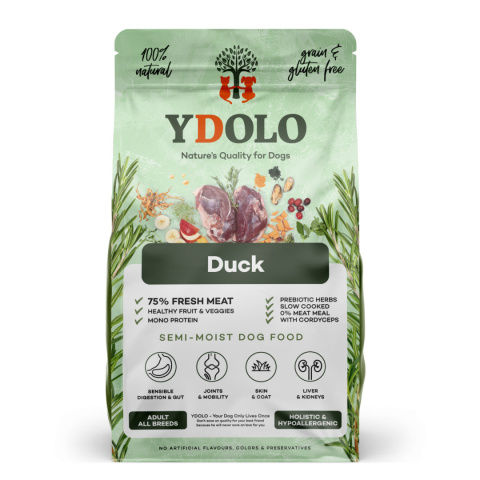 YDOLO Duck - kaczka - karma półwilgotna dla psa 10kg YDOLO Duck - kaczka - karma półwilgotna dla psa 10kg