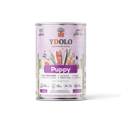 YDOLO Puppy - wieprzowina Iberico i ryby - mokra karma dla szczeniąt 400g YDOLO Puppy - wieprzowina Iberico i ryby - mokra karma dla szczeniąt 400g