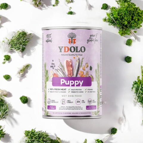 YDOLO Puppy - wieprzowina Iberico i ryby - mokra karma dla szczeniąt 400g YDOLO Puppy - wieprzowina Iberico i ryby - mokra karma dla szczeniąt 400g