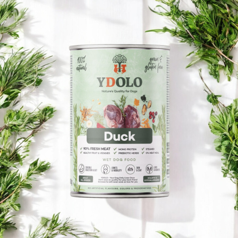 YDOLO Duck - kaczka - mokra karma dla psa 400g YDOLO Duck - kaczka - mokra karma dla psa 400g