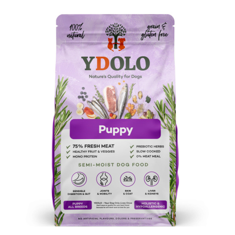 YDOLO Puppy - wieprzowina Iberico i ryby - karma półwilgotna dla szczeniąt 10kg YDOLO Puppy - wieprzowina Iberico i ryby - karma półwilgotna dla szczeniąt 10kg