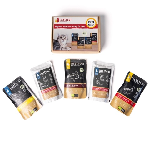 LIEBESGUT CAT box testowy dla kotów Prezent dla kota