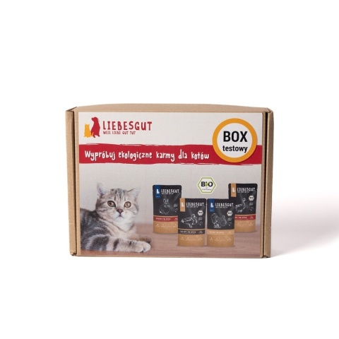 LIEBESGUT CAT box testowy dla kotów Prezent dla kota