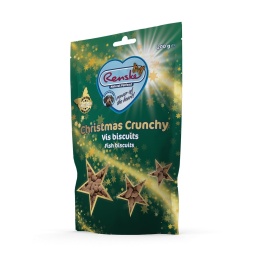 RENSKE Christmas Crunchy Biscuits Fish - świąteczne ciasteczka z ryb dla psa 200g