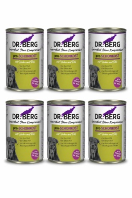 Dr. BERG Pro-SCHONKOST jelita, żołądek, trzustka - karma dla psa 6 x 400g