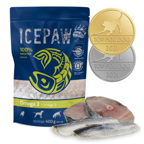 ICEPAW High Premium Omega-3 - makrela i śledź dla psów 400g